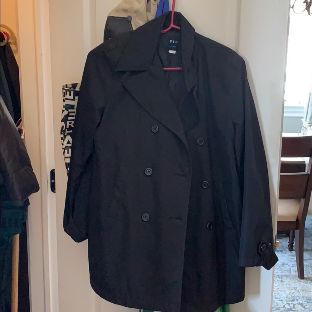 Black gap pea coat